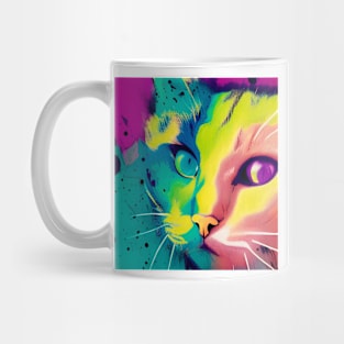 Cat - Splatter Themed Mug